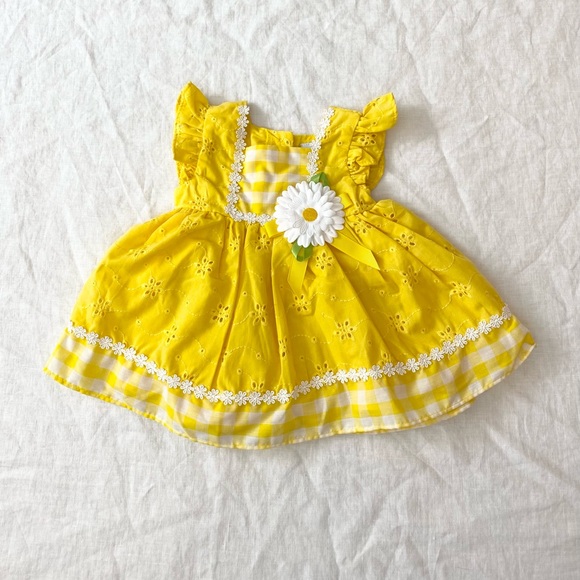 SWEET HEART ROSE Floral-Trim Eyelet Dress - Picture 6 of 10